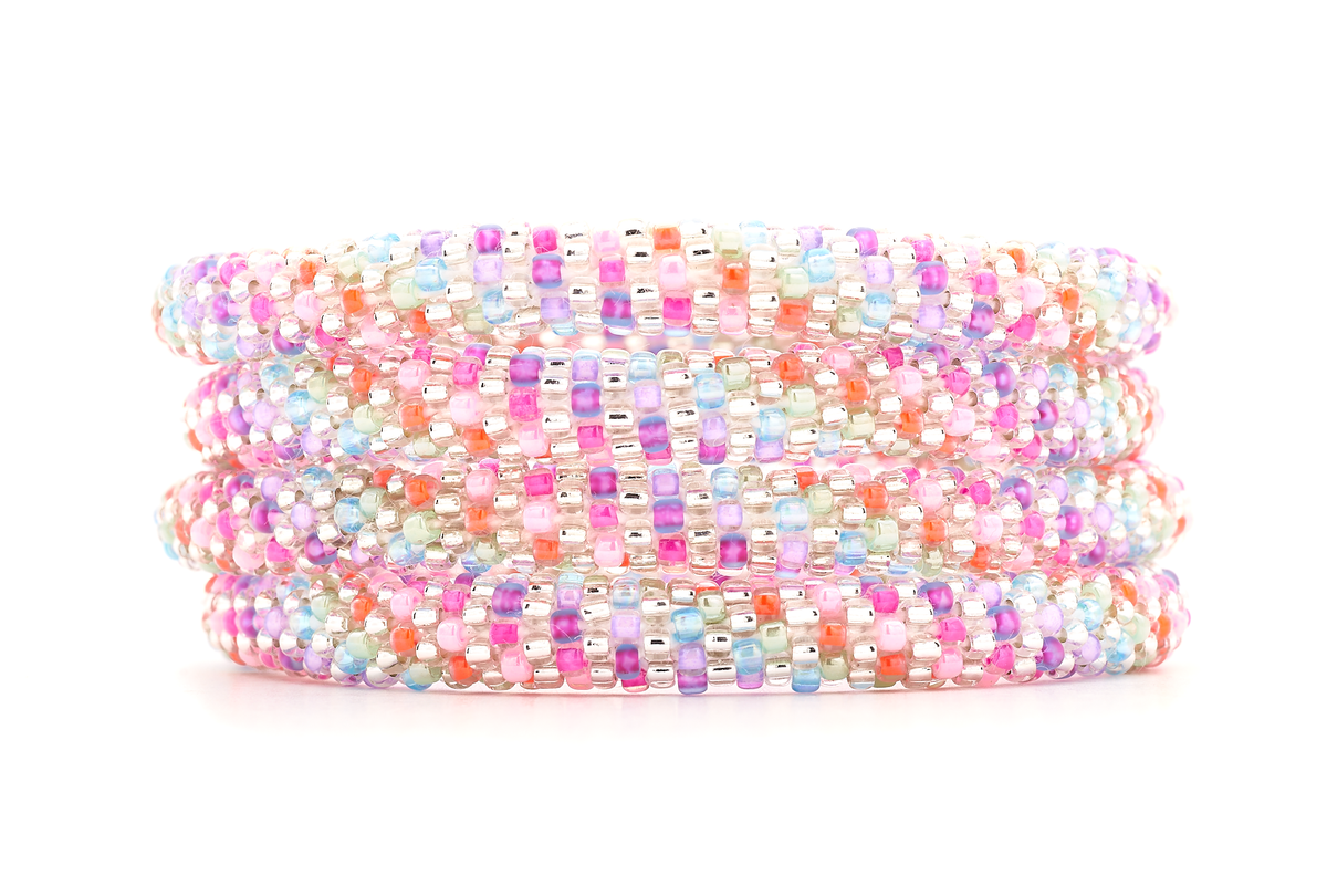 Sashka Co. Extended 8" Bracelet Clear / Orange / Pink / Purple / Blue Vibrant Dreams Bracelet - Extended 8"