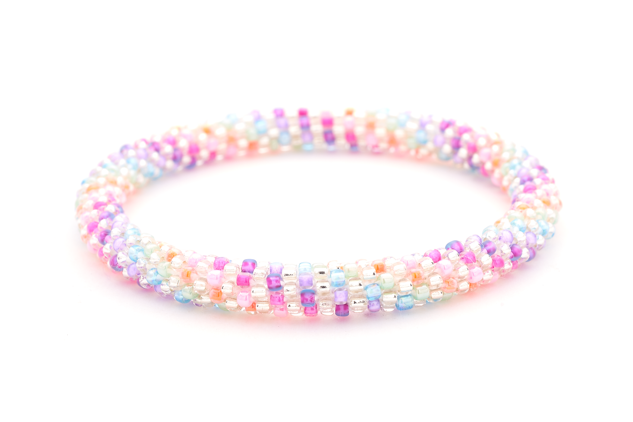 Sashka Co. Extended 8" Bracelet Clear / Orange / Pink / Purple / Blue Vibrant Dreams Bracelet - Extended 8"