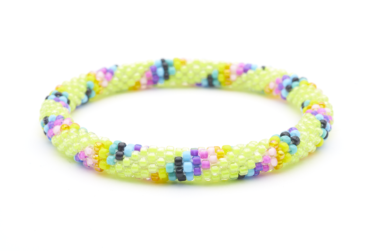 Sashka Co. Extended 8" Bracelet Green / Mixed Easter Swirl Bracelet - Extended 8"